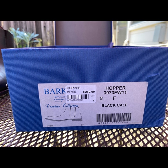 Barker Hopper boot in black calf size 8F UK - Picture 4 of 7